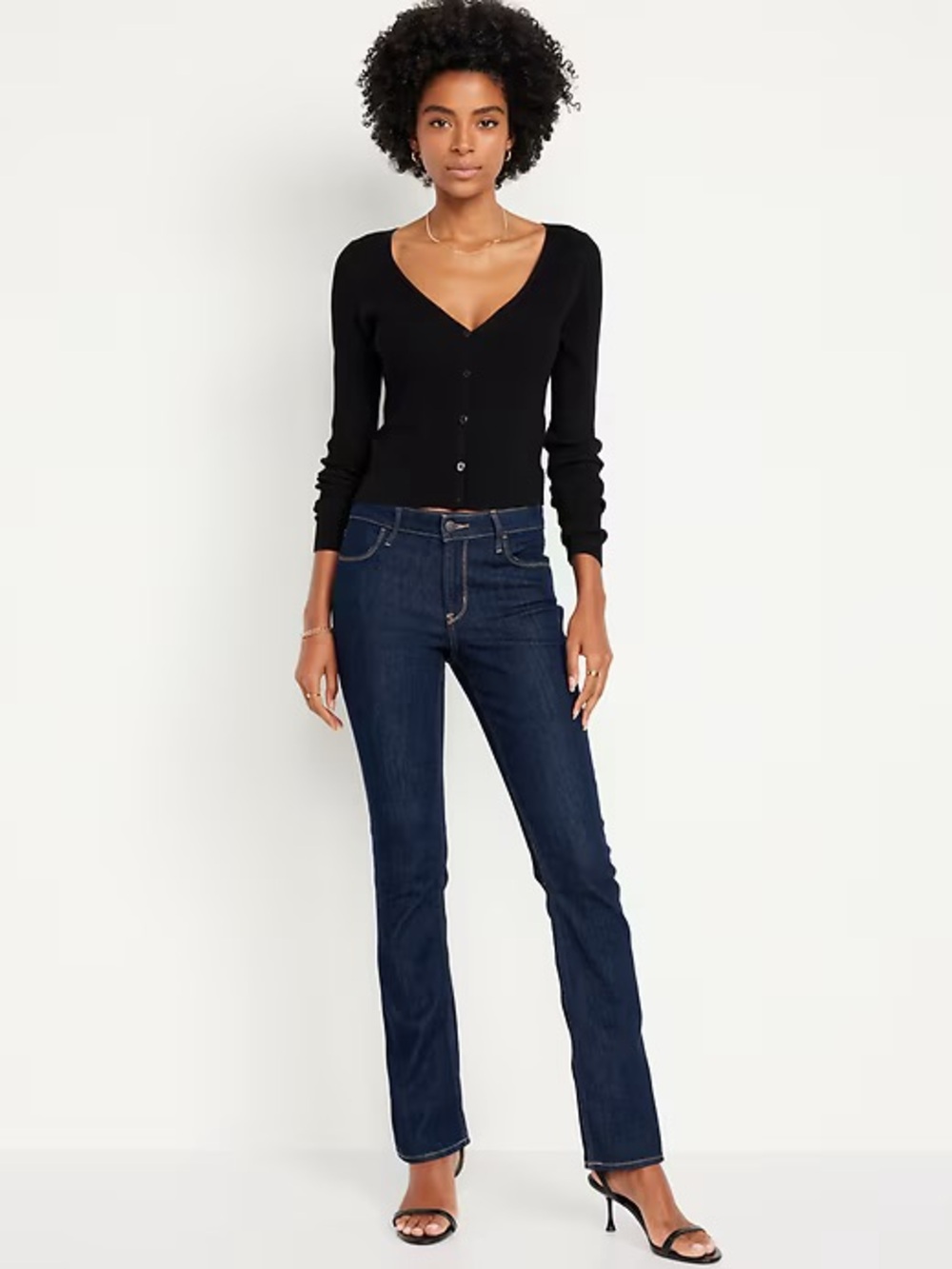 Old Navy Women's Dark Blue Boot-Cut Jeans